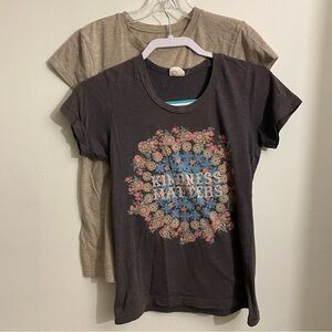 2 Girls Youth Tees: Size large